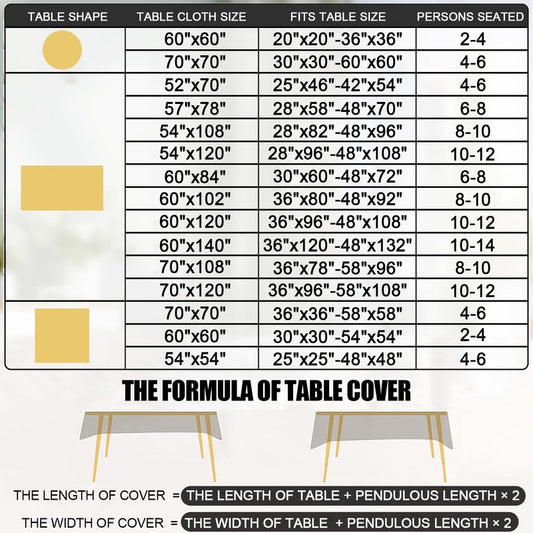 Smiry Rectangle Table Cloth, Waterproof Heavy Duty Vinyl Tablecloths, Wipeable Washable Table Cover for Kitchen and Dining Room (Stone Blue, 70" X 120")