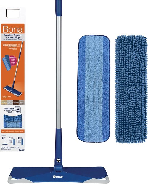 Bona Premium Mop - Multi-Surface Sweep & Clean Solution for Effortless Floor Care