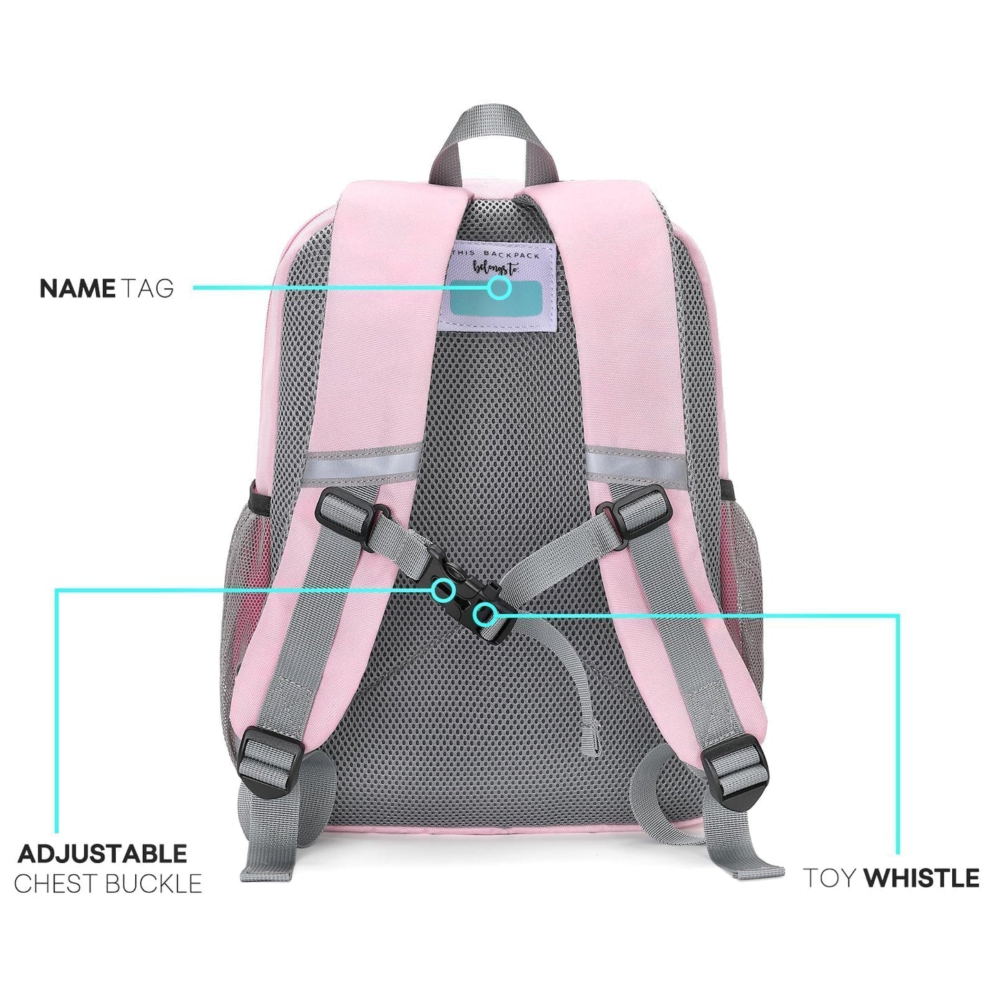 mibasies Kids Backpack for Girls 4-6: Girls Backpacks for Elementary Kindergarten