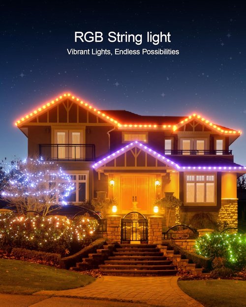 Ariceleo Fairy Lights - 32.8 ft USB Powered RGB String Lights with Remote & APP Control | Waterproof Copper Wire LED Twinkle Lights for Christmas, Weddings & Parties