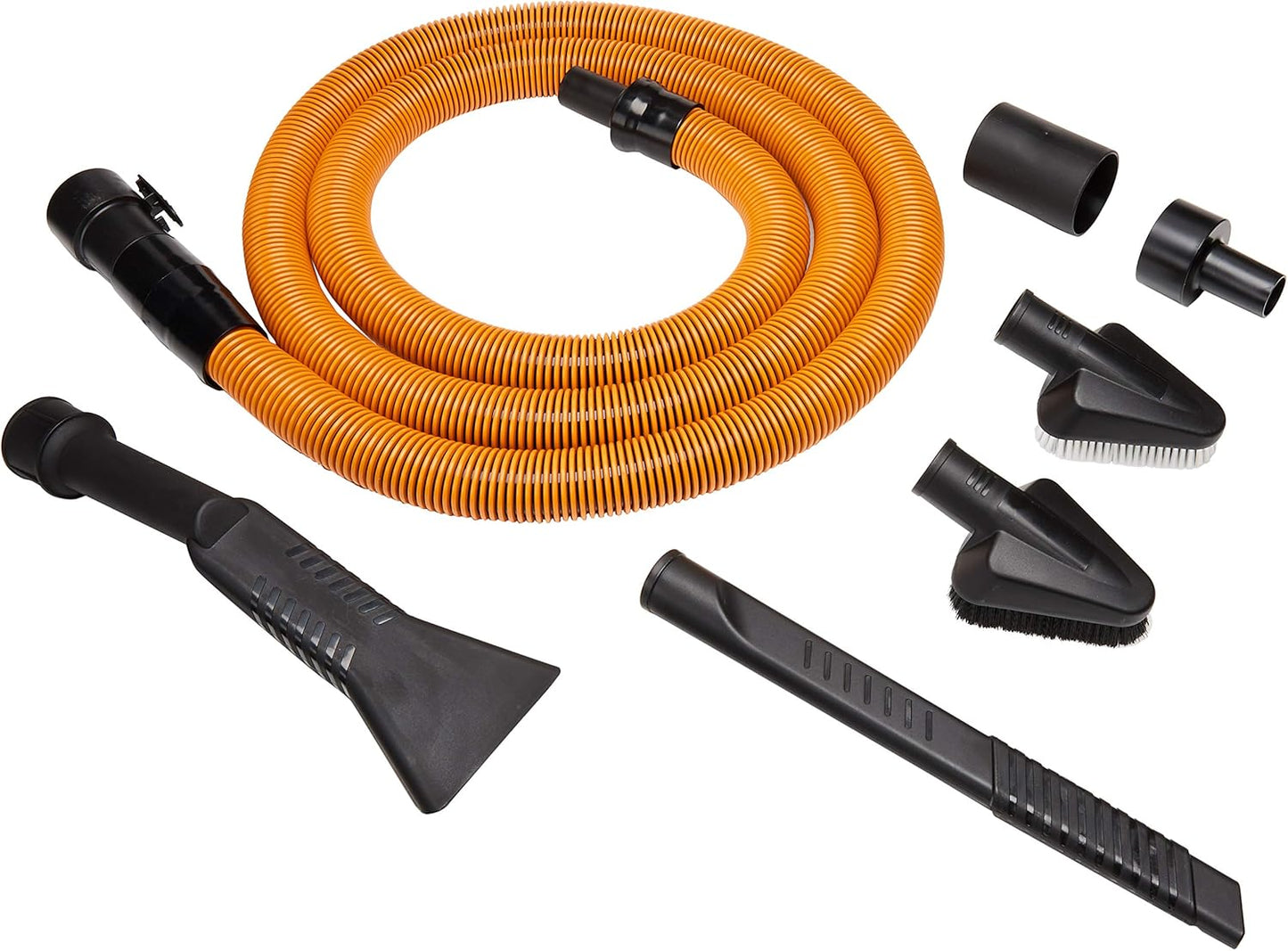 RIDGID 7-Piece Auto Detailing Vacuum Hose Accessory Kit - Fits 1 1/4 Inch RIDGID Vacuums | Black