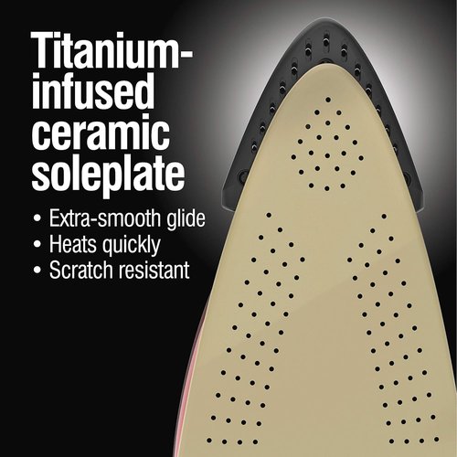 CHI 2-in-1 Steam Iron & Vertical Garment Steamer - Targeted SteamShot, 1200 Watts, Titanium Soleplate