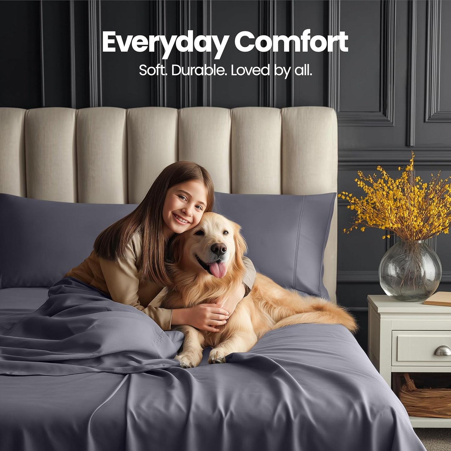 Utopia Bedding Twin Size Sheet Set - Extra Deep Pocket for Mattresses Up to 21" - Cooling & Soft - Oeko-Tex Certified (Grey)