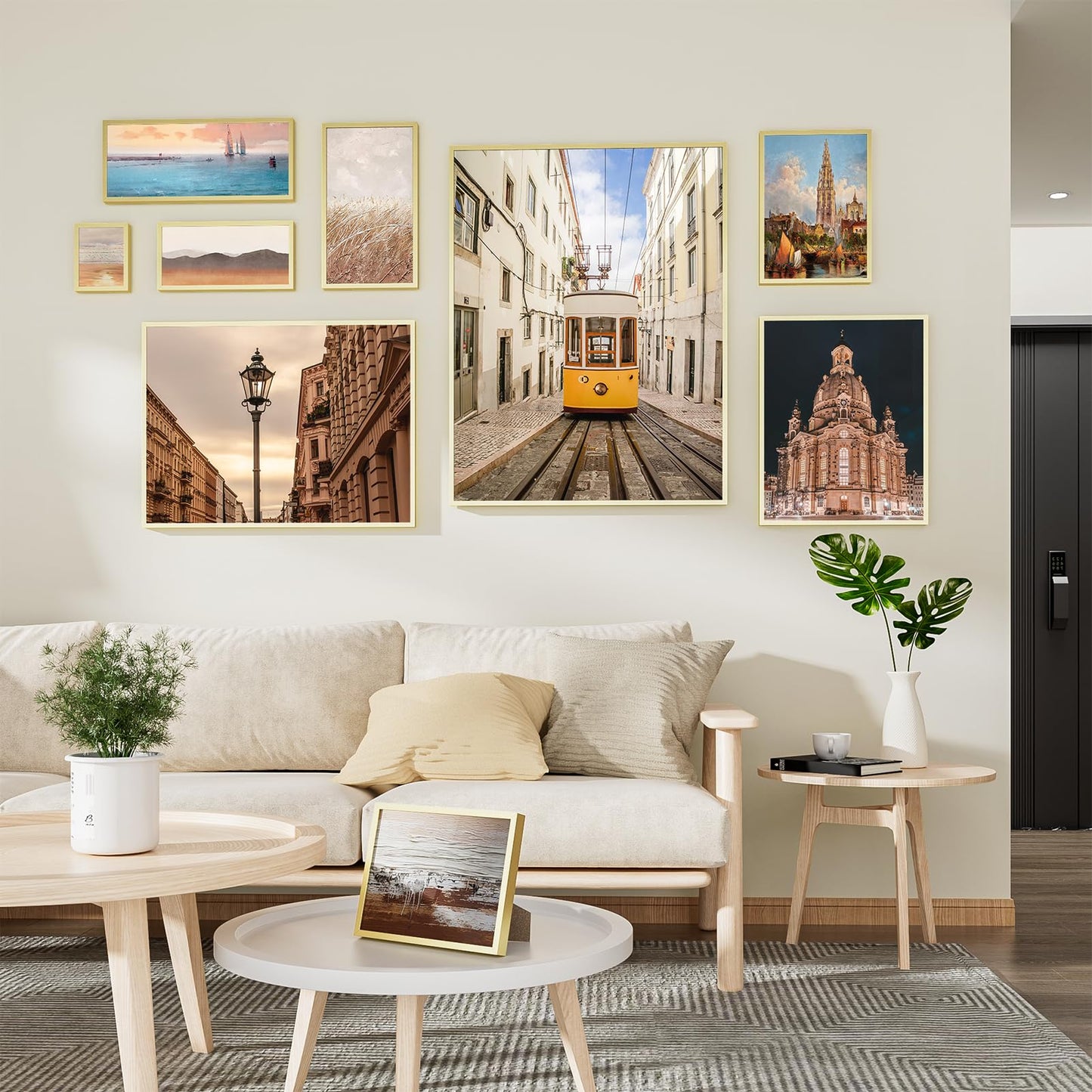 Heimlove 18x26 Aluminum Picture Frame, Metal Picture Frame Wall Mounting Horizontally or Vertically, Photo frame with Tempered Glass - Poster Frame Simple and Elegant Decor for Wall - 1 Pack - Gold