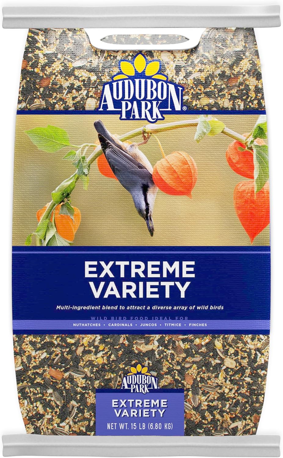 Audubon Park Wild Bird Seed - Extreme Variety Blend for Outdoor Feeders | 15 lb Bag
