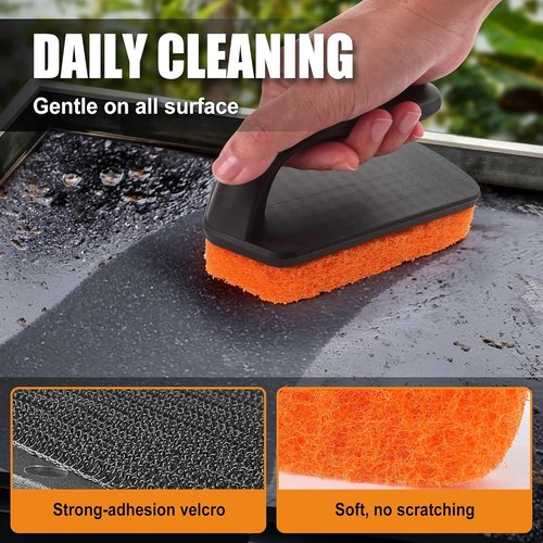GRILLART Griddle Cleaning Kit - Multifunctional Accessories for Blackstone Grills | Includes Scraper & Stone