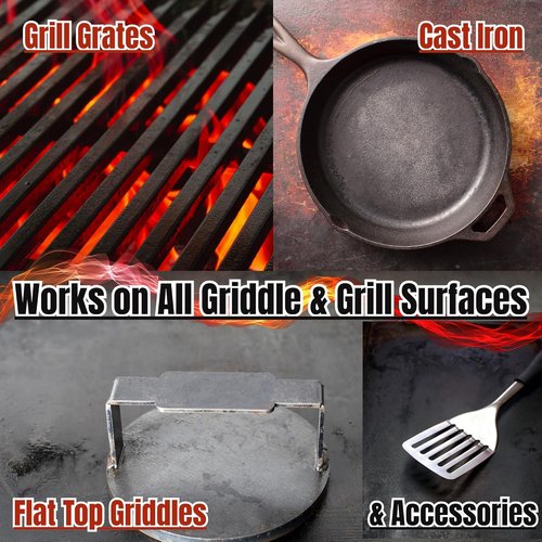 Black Diamond Stoneworks Griddle & Grill Cleaner - Non-Caustic, Food-Safe Formula, 32 fl oz