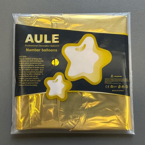 AULE 40 Inch Big Gold 1 Balloon Number Large Foil Helium Number Balloons 0-9 Jumbo Giant Happy 1st Birthday Party Decorations for Boy or Girl Huge Mylar Anniversary Party Supplies