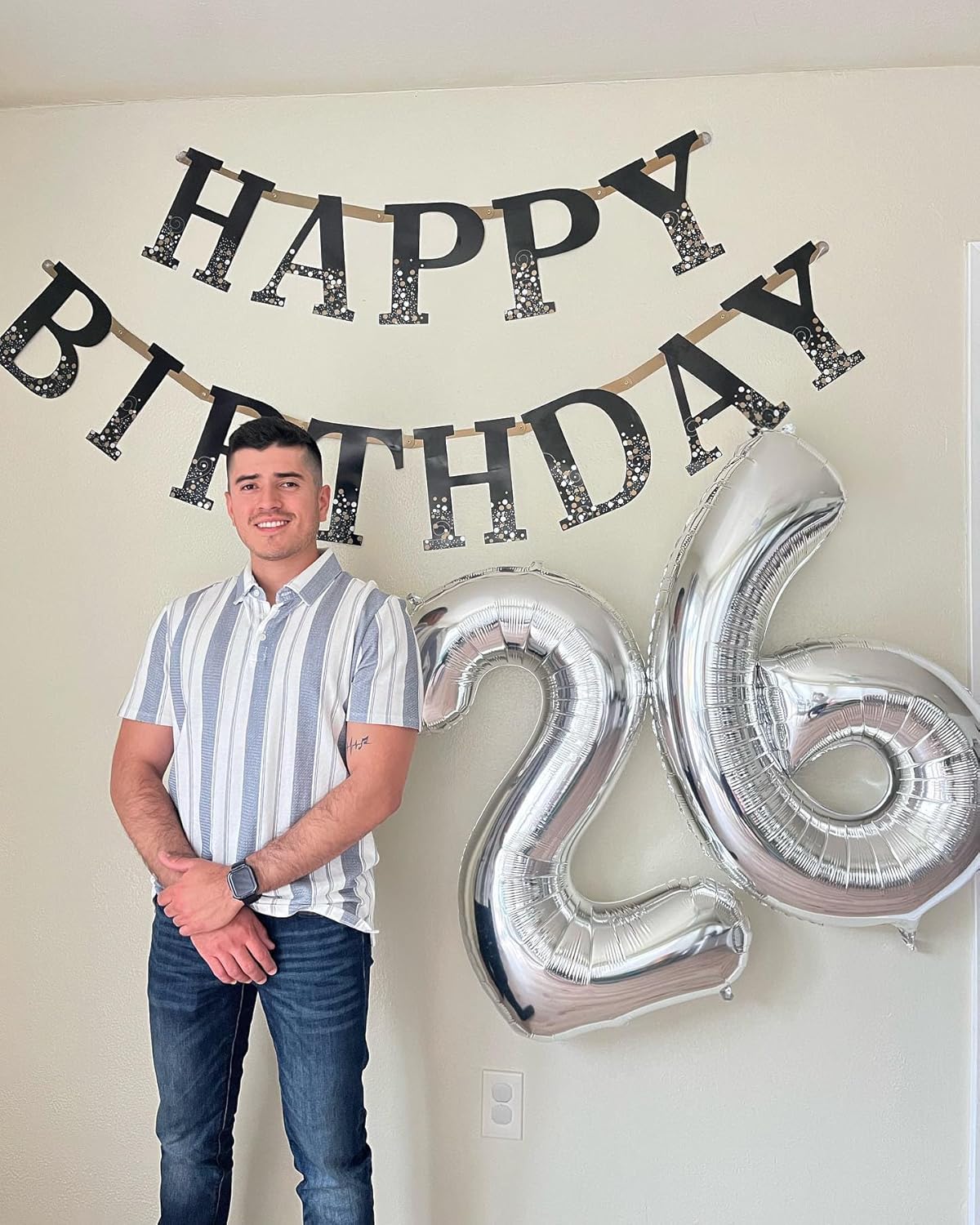 Silver Number 9 Balloon - 40 Inch Giant Foil Balloon for 9th Birthday Party Decorations