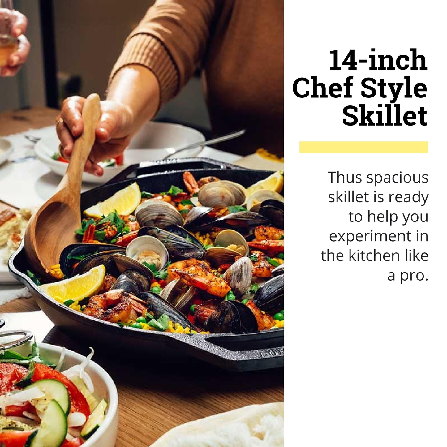 Lodge Chef Collection 14" Chef Style Skillet