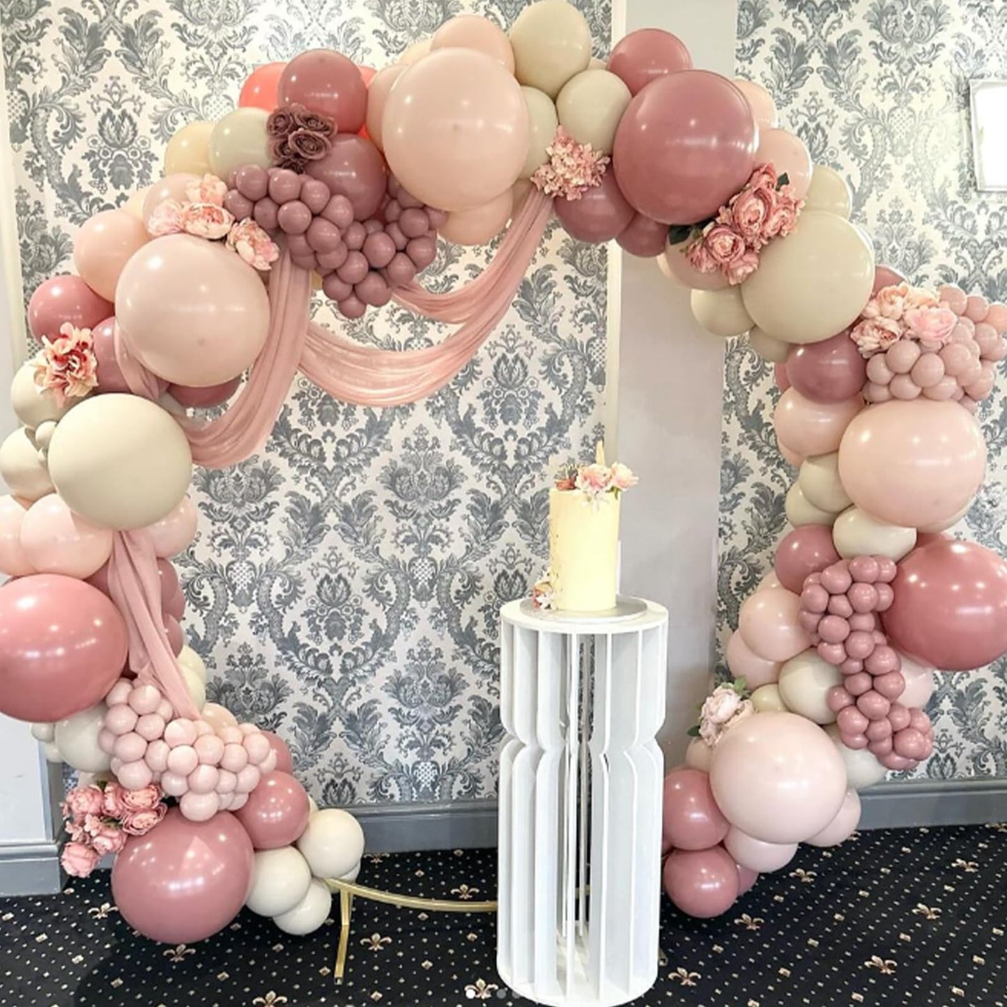 Awenztech Light Pink Balloons 12 inch, Pastel Pink Latex Balloon 50pcs Party Balloons for Graduation Bridal Baby Shower Gender Reveal Birthday Party Decorations
