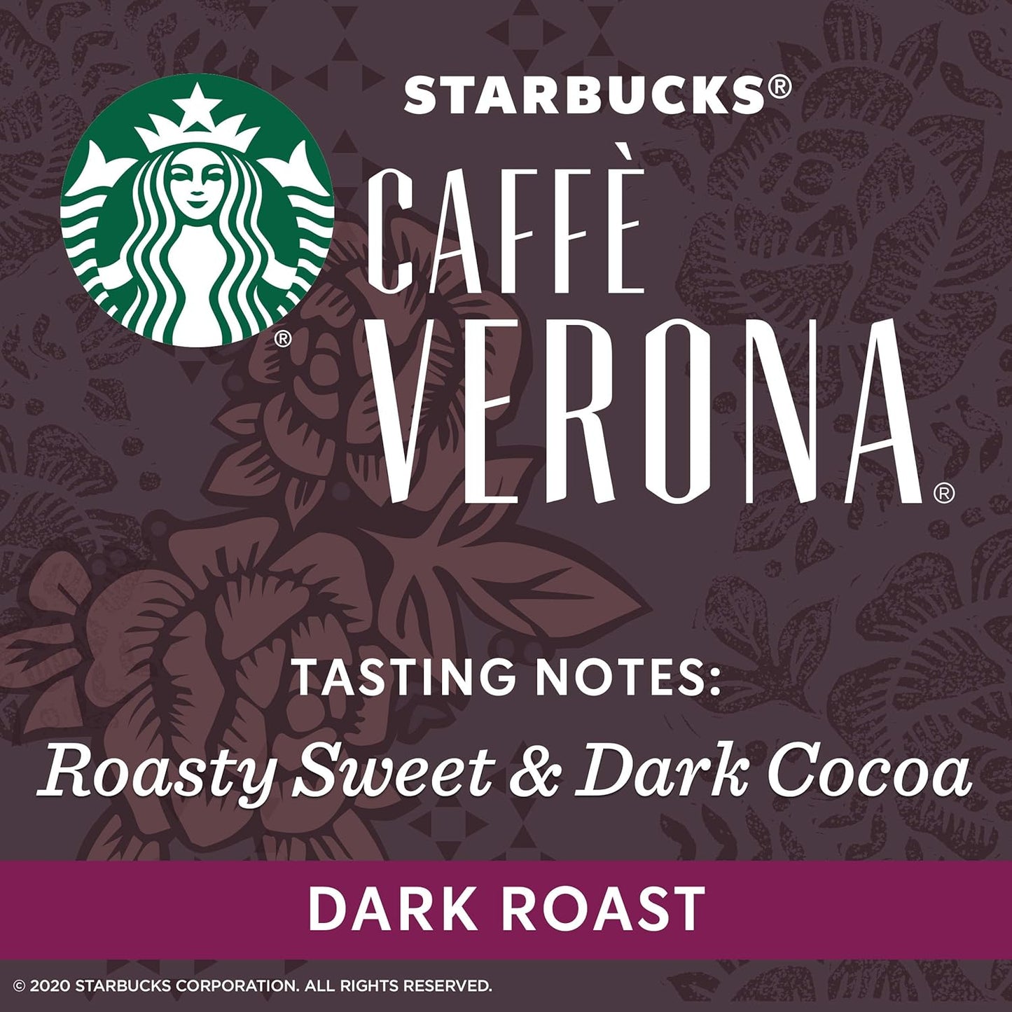 Starbucks Dark Roast Ground Coffee - Caffè Verona - 100% Arabica - 20 oz Bag