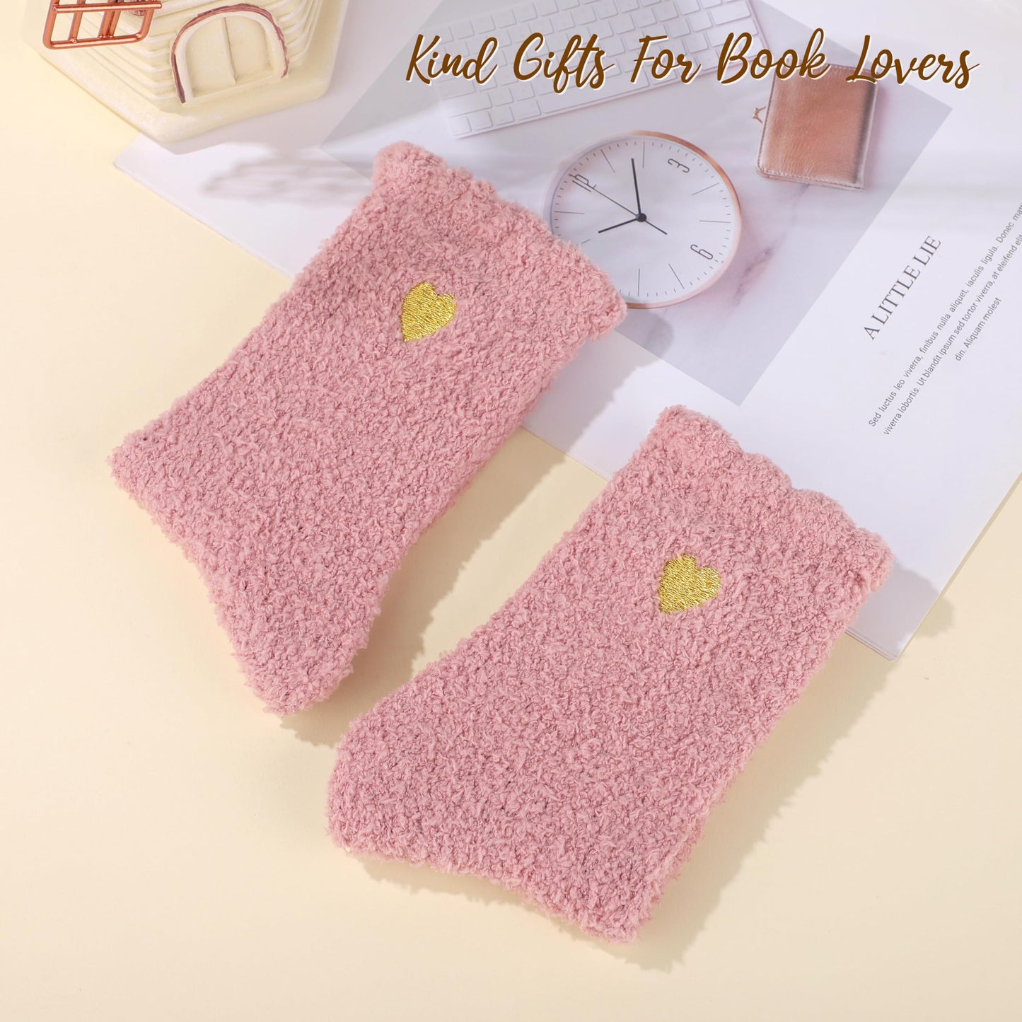 JSENGIFT Book Lovers Gifts, Bookish Book Lover Readers Gifts for Women Basket Set of 6