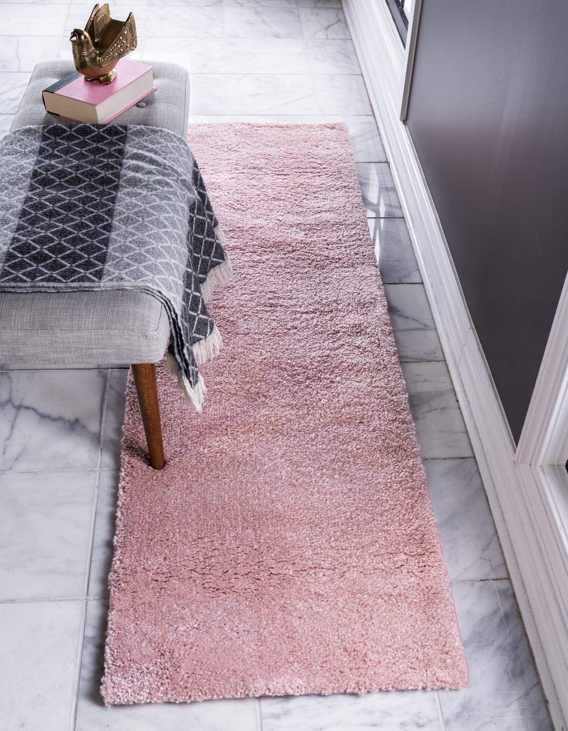 Unique Loom Solo Collection Area Rug - Calabasas (2' 2" x 6' 7" Runner, Pink)
