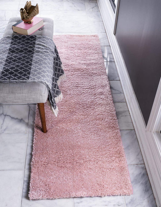 Unique Loom Solo Collection Area Rug - Calabasas (2' 2" x 6' 7" Runner, Pink)