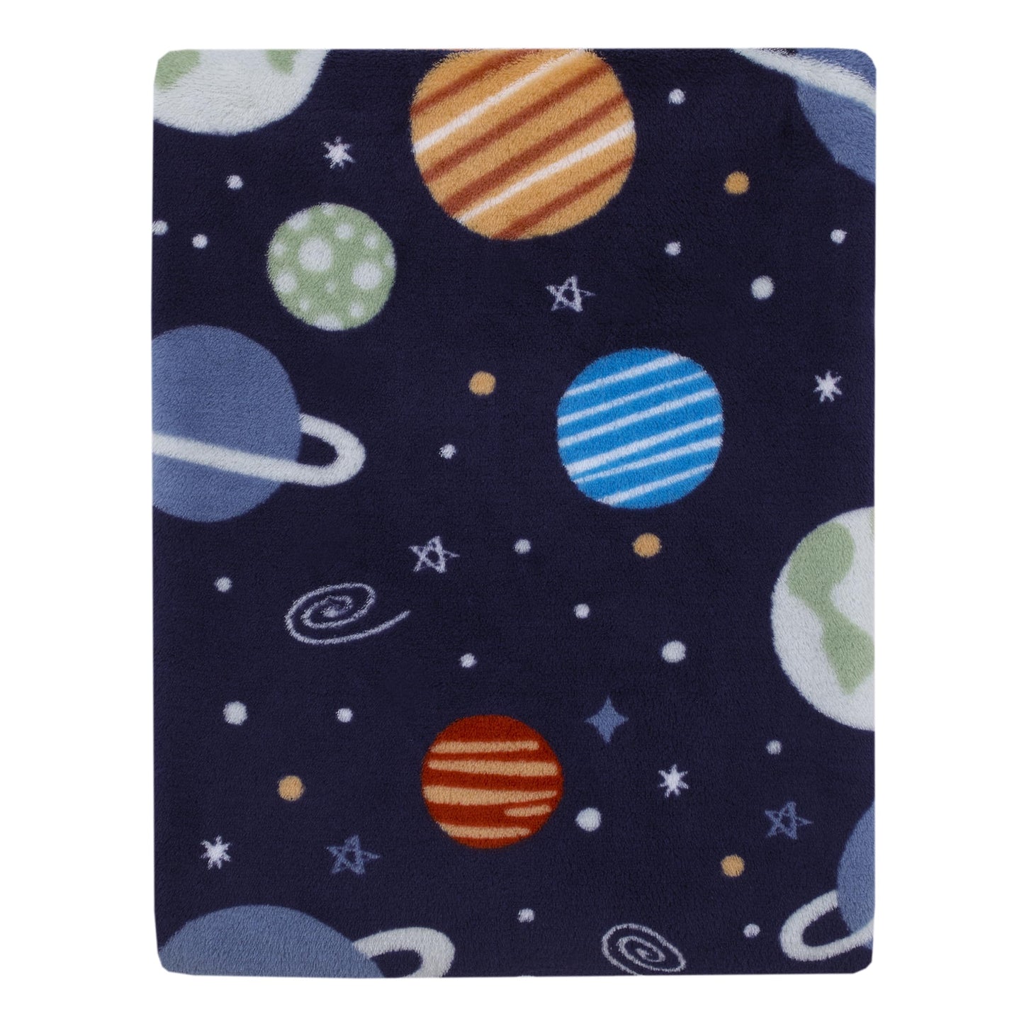Toddler Blanket Space Solar System for Kids Small Super Soft 40 x 50 Inch, Planets & Stars Travel