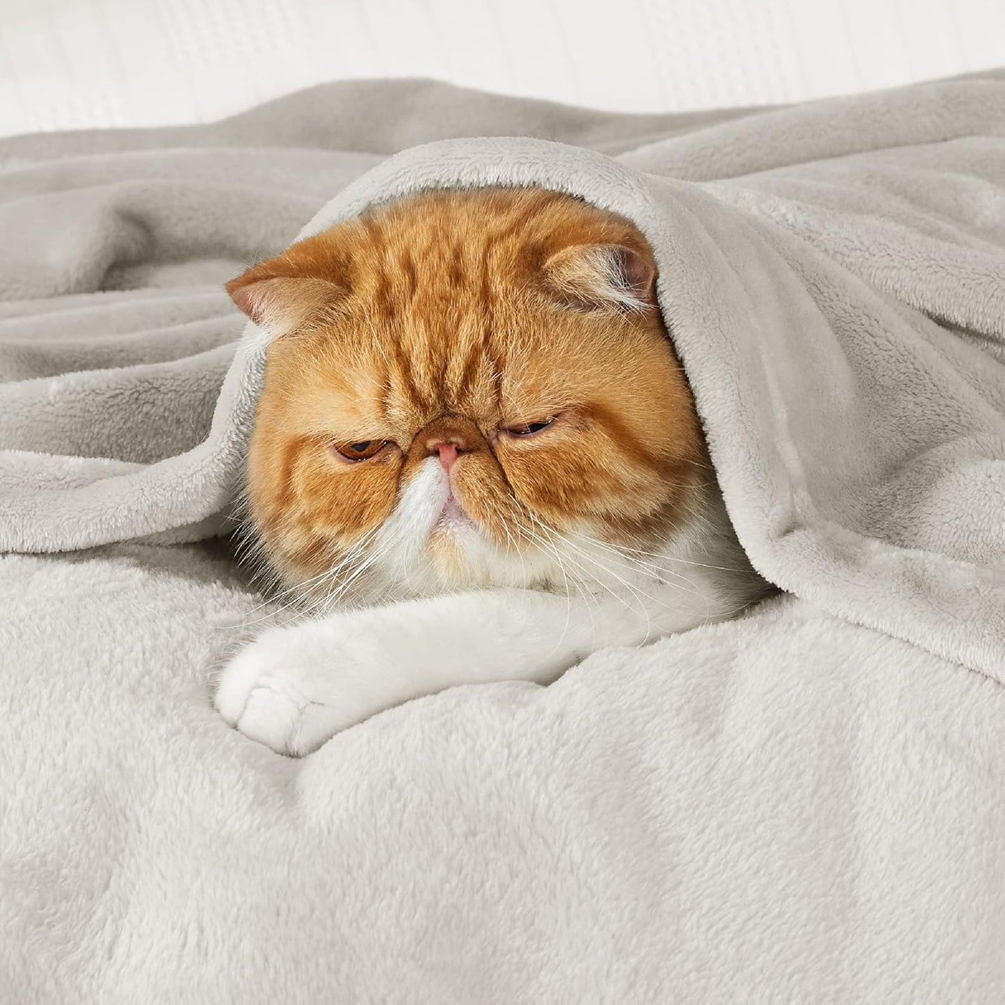 Bedsure GentleSoft Fleece Blanket - Lightweight Plush Cozy California King Size, 102x96 Inches