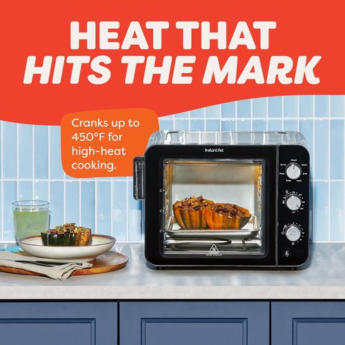 Instant Pot 4-Slice Air Fryer Toaster Oven - No Preheat Required, 7-in-1 Cooking Functions, InstantHeat Technology