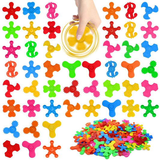 60 Pcs Mini Fidget Spinner Toys , Fidget Toys Bulk for Kids, Sensory Hand Fidget Pack Bulk | Anxiety Toys Stress Relief Reducer, Assorted Styles, Classroom Prizes for Kids