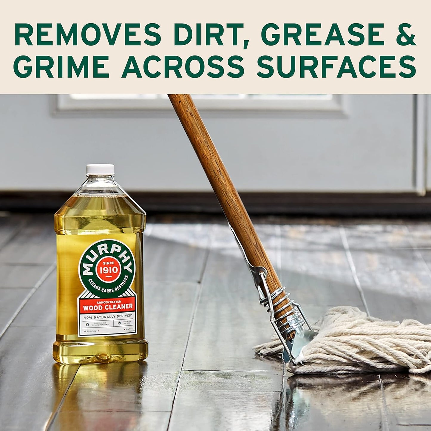 Murphy Oil Soap | Concentrated Wood Cleaner - No-Rinse Formula with Citronella Scent | 32 fl oz (3 Pack)