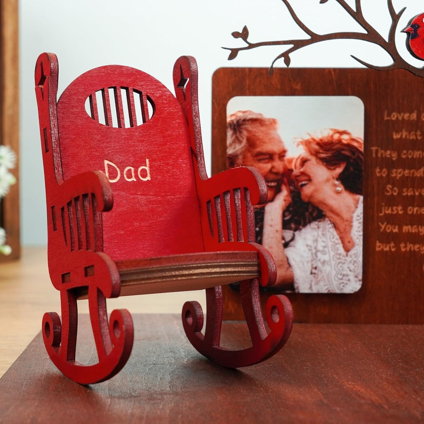 Cardinalis Memorial Candleholders - Personalized Name Sign for Loved Ones | Wooden Keepsake Decor