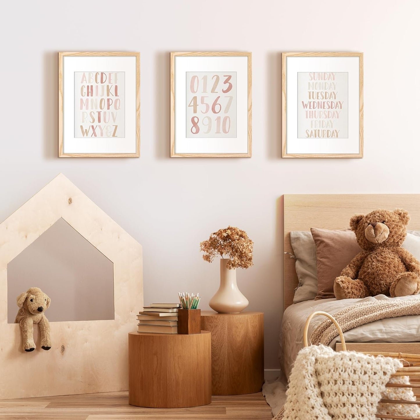Upsimples 12x16 Picture Frame - Versatile Display for 8.5x11 or 12x16 Photos | Natural Finish, 1 Pack