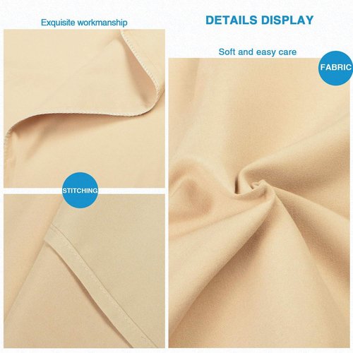 FLXXIE King Pillow Cases - Soft Microfiber Covers with Envelope Closure | Wrinkle & Fade Resistant, 20x36, Light Taupe