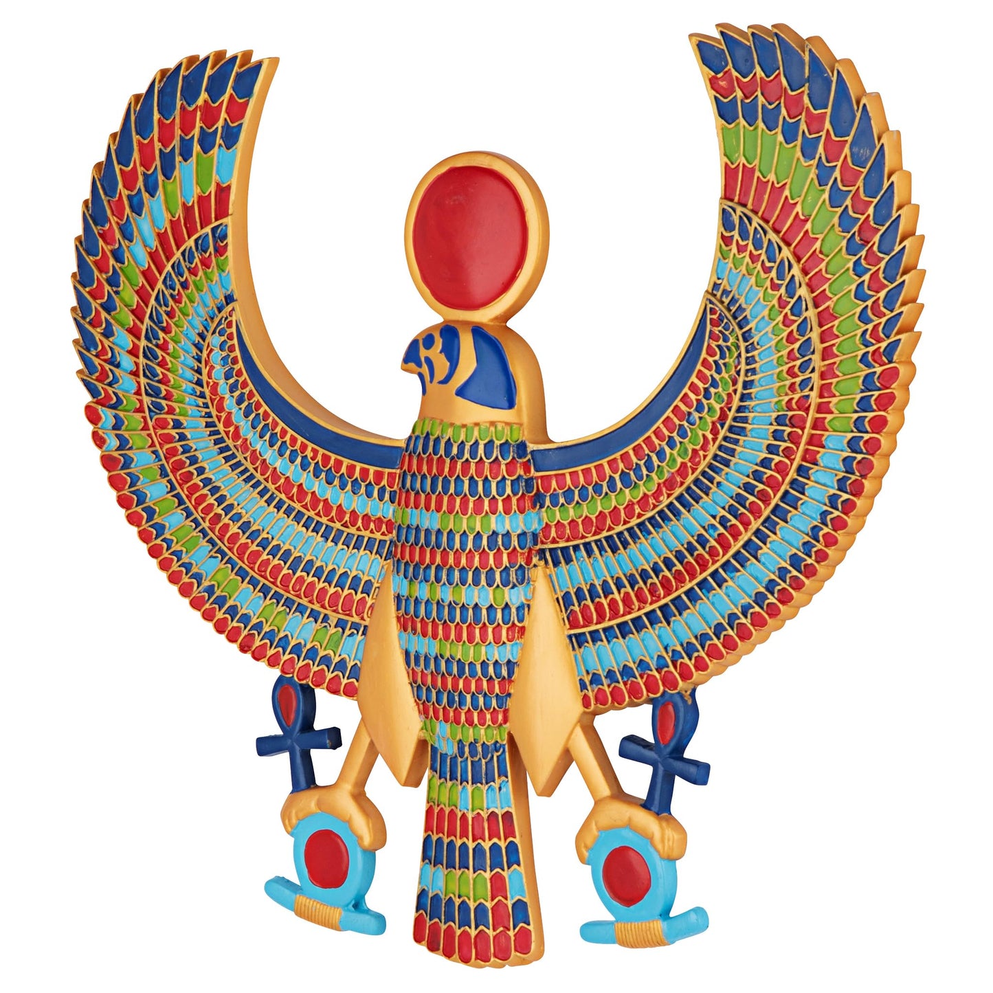 Design Toscano AH22206 Horus Egyptian Wall Plaque,Full Color,15 Inch, Living Room