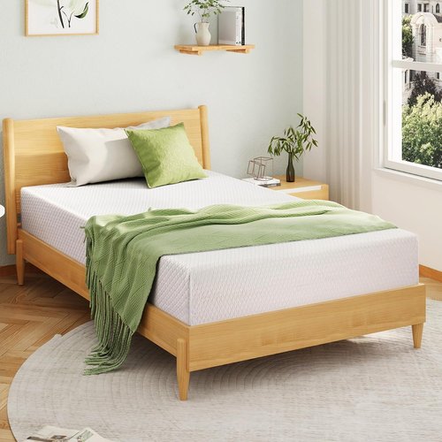 EGOHOME King Size Memory Foam Mattress - 10 Inch Cooling Gel for Pressure Relief | CertiPUR-US Certified, 80''L x 76''W, White