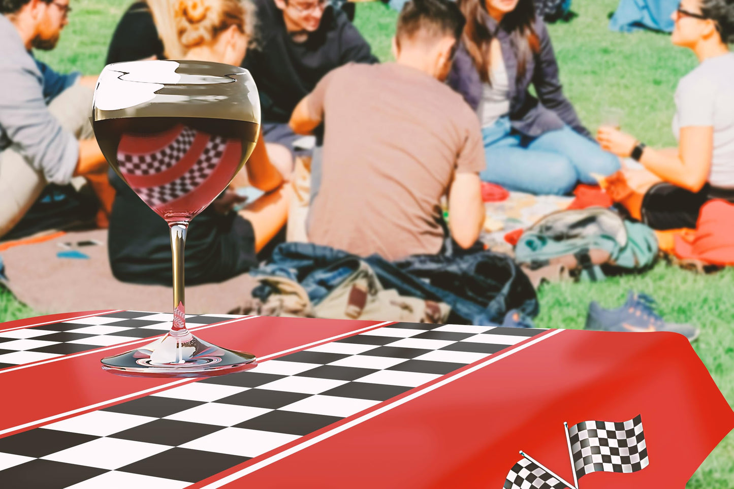 3 Pack Checkered Race Car Tablecloths - Race Car Birthday Party Decorations Kids' Party Tablecovers 54"x108" Rectangular Disposable for Boys Birthday Baby Shower