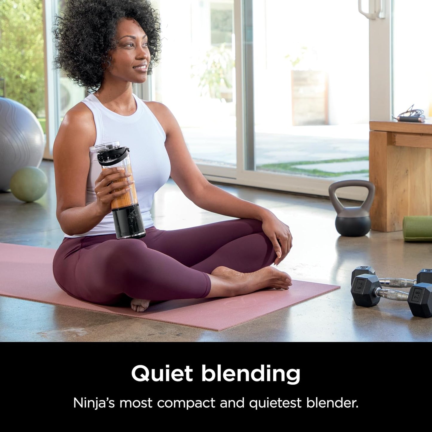 Ninja Blast Portable Blender - Cordless 18oz Personal Blender for Smoothies & Shakes | BPA-Free, USB-C Rechargeable, Marble Black