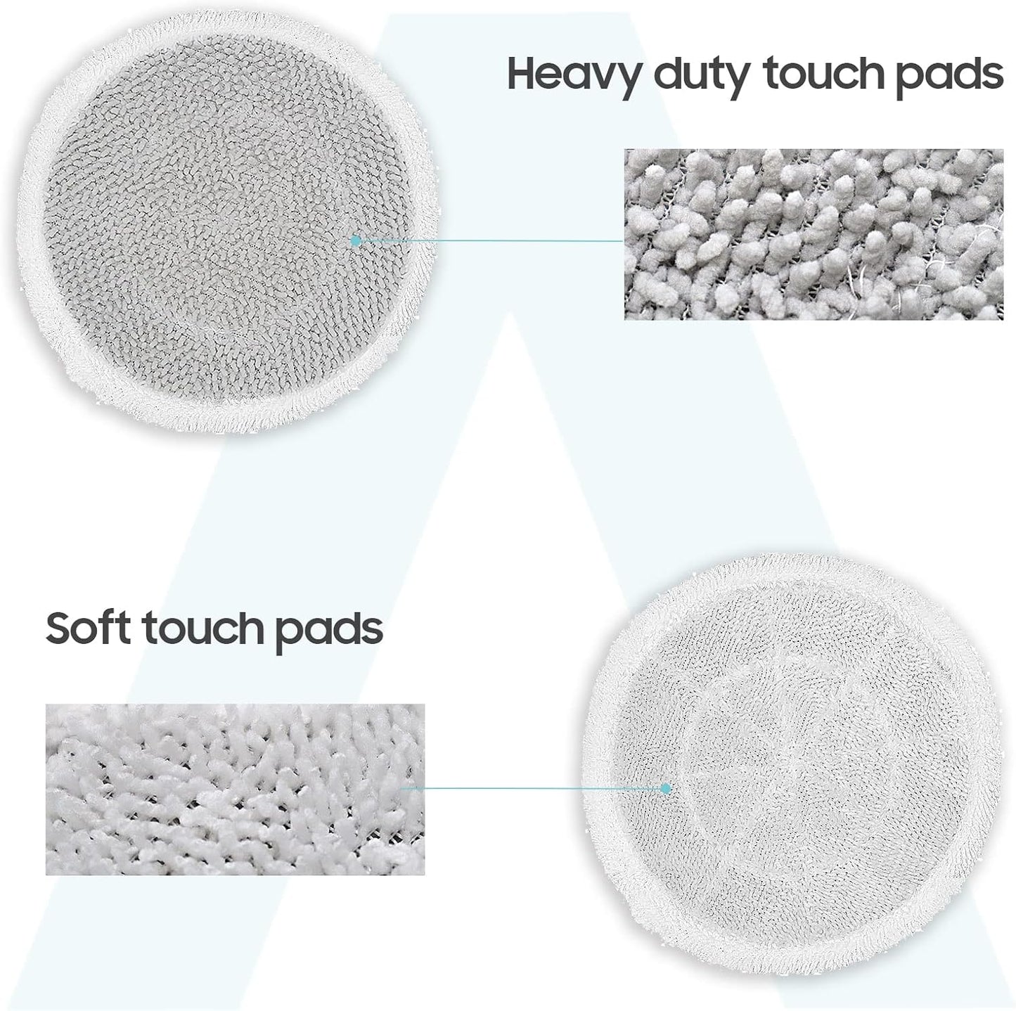 Shark 8-Pack Replacement Steam Mop Pads - Enhanced Cleaning for S8201, S8001, S7001 Series