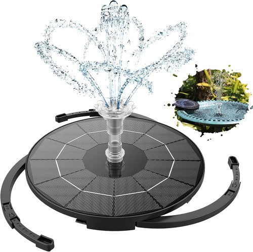 AISITIN 3.5W Solar Fountain Pump - Versatile Outdoor Water Feature for Bird Baths, Gardens & Ponds