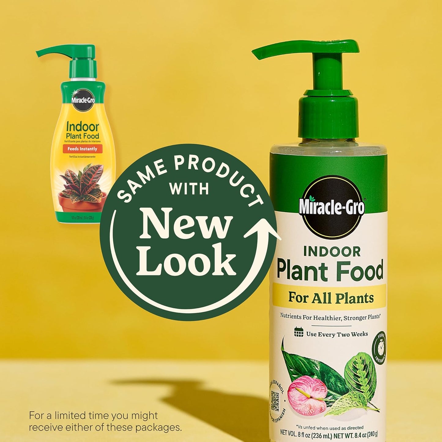 Miracle-Gro Indoor Plant Food - Liquid Nutrient Solution for Houseplants & Flowers | 8 fl. oz., 2-Pack