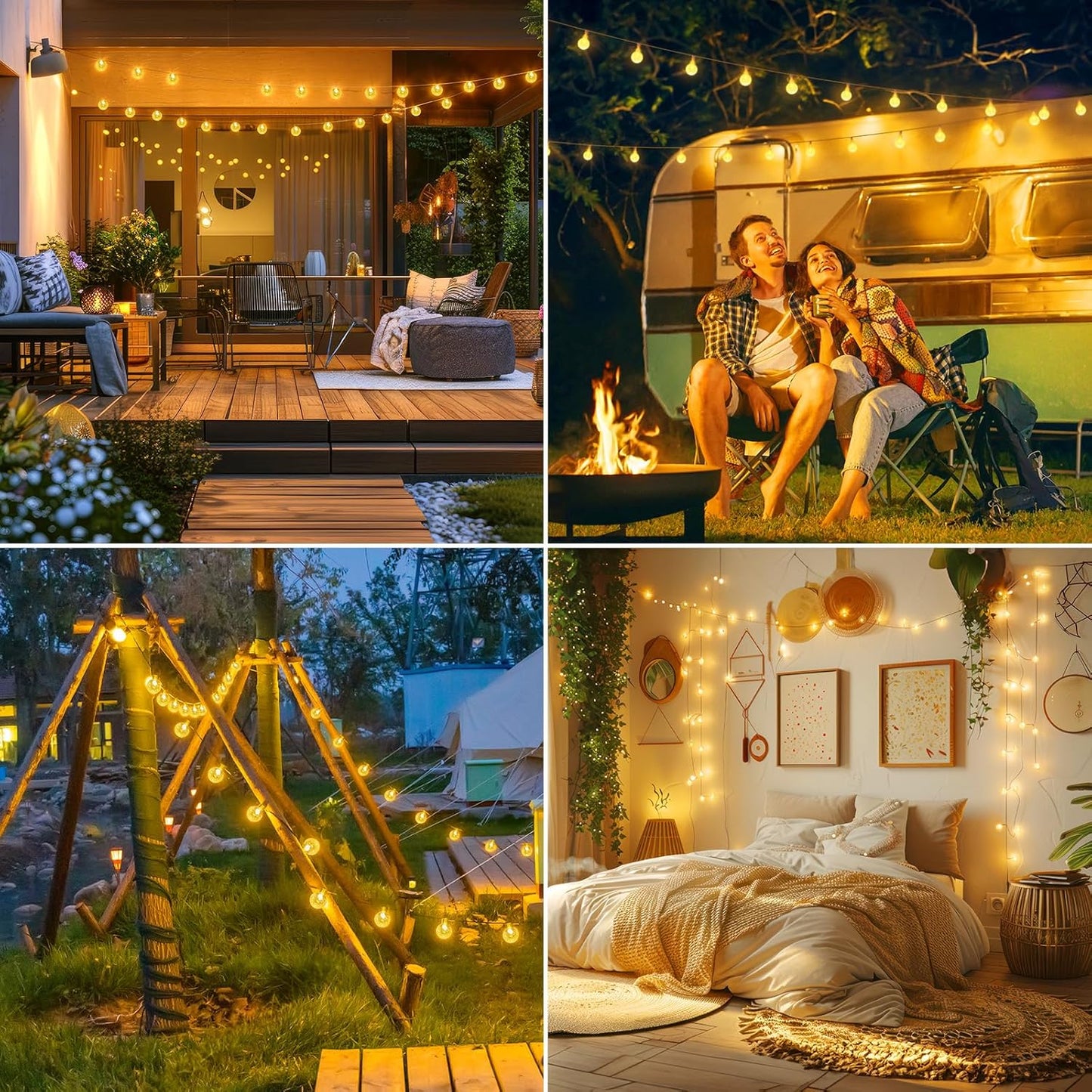 Minetom Crystal Globe String Lights - 30 LED Battery Operated Fairy Lights with Remote, 17 ft, Waterproof for Indoor/Outdoor Decor