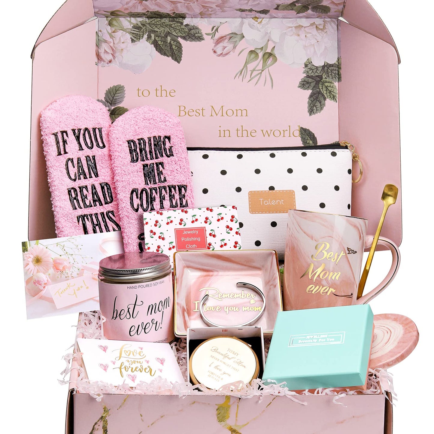 Gifts for Mom, Gift Basket for Mom, Mothers Day Gifts for Mom from Daughter Son Husband, Mom Birthday Gifts, Mom Valentines Day Gifts, Christmas Gifts for Mom, Best Mom Gifts