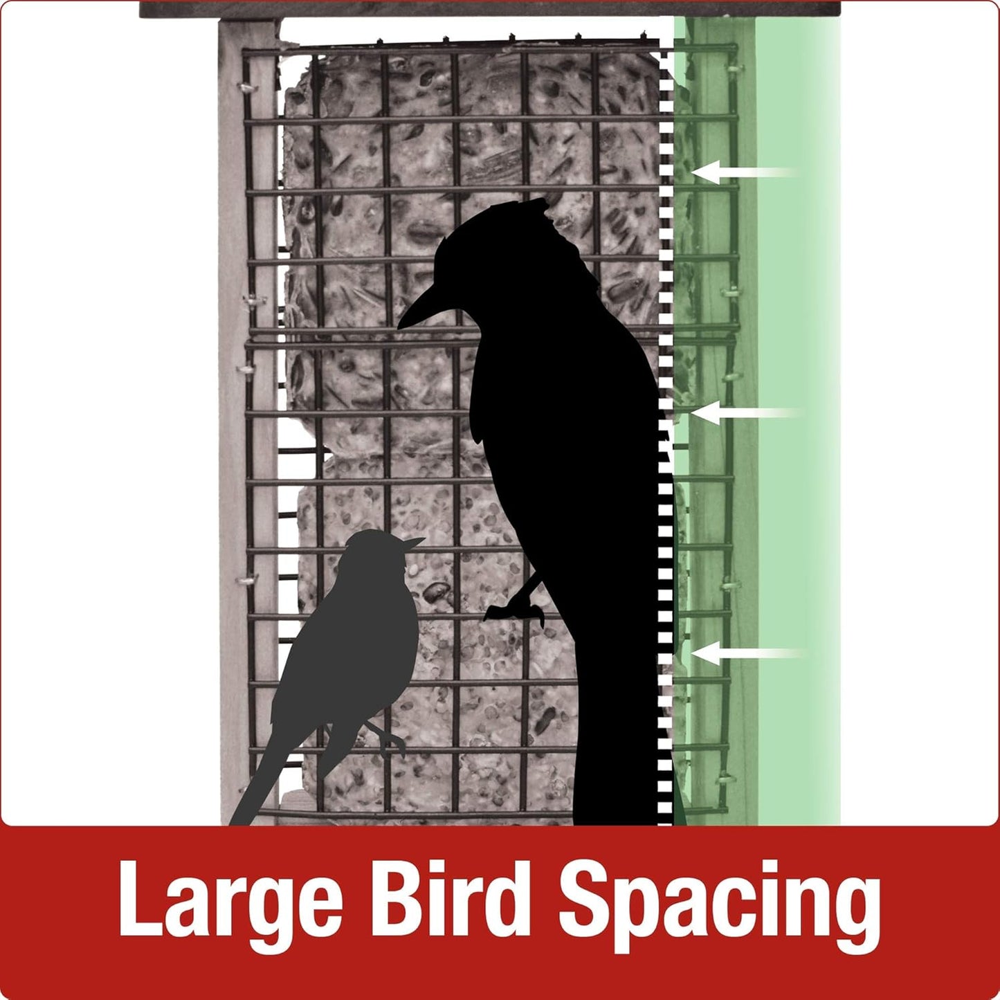 Nature's Way Cedar Double Suet Tail Prop Bird Feeder - Durable & Stylish Design