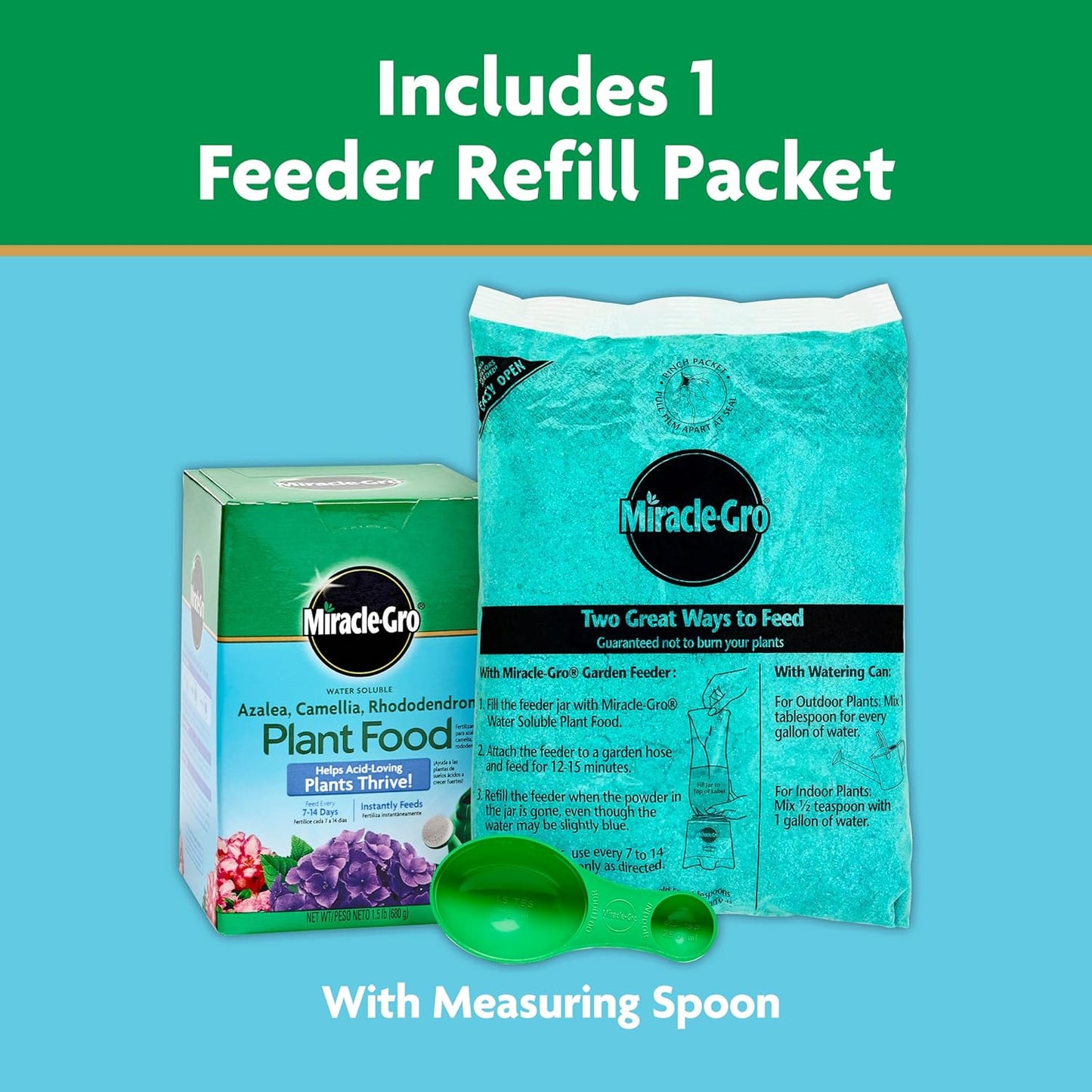 Miracle-Gro Plant Food - Water Soluble Formula for Azaleas, Camellias & Rhododendrons | 1.5 lb