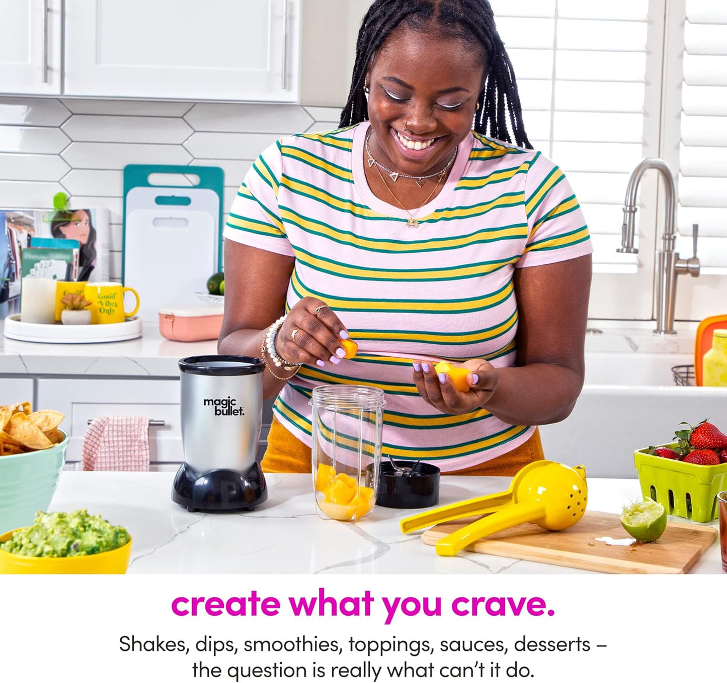 Magic Bullet Blender - 11-Piece Set in Silver | Compact and Versatile Kitchen Essential