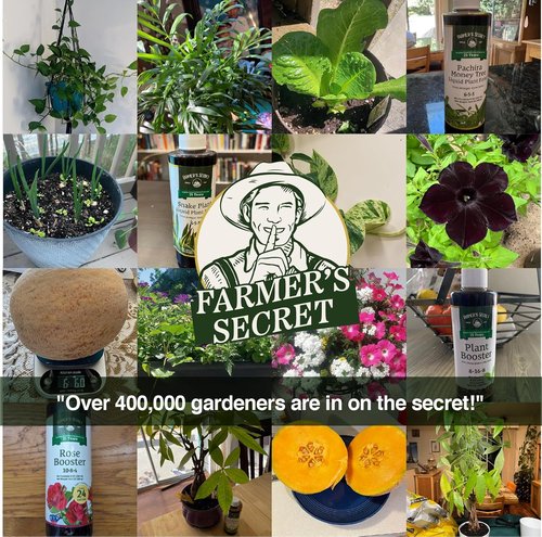 Farmer’s Secret Lawn Booster Fertilizer - Super Concentrated Formula for All Lawn Types | 32oz