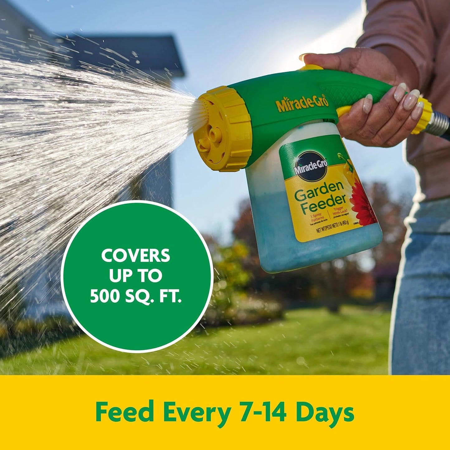 Miracle-Gro Garden Feeder - Water Soluble All-Purpose Plant Food, Hose-End Fertilizer, 1 lb.