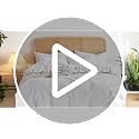 Queen Cotton Duvet Cover Set - Dark Blue, 100% Washed Cotton, Linen Look, Breathable & Durable, Farmhouse Style