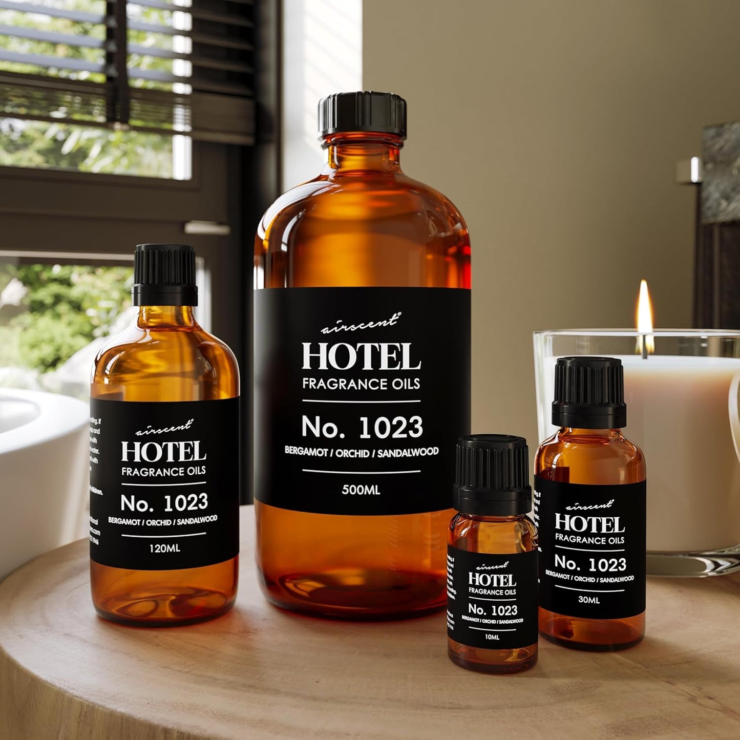 AirScent Hotel Diffuser Oil No. 1023 - Love Affair Fragrance for Ultrasonic Diffusers | 500 mL Glass Bottle