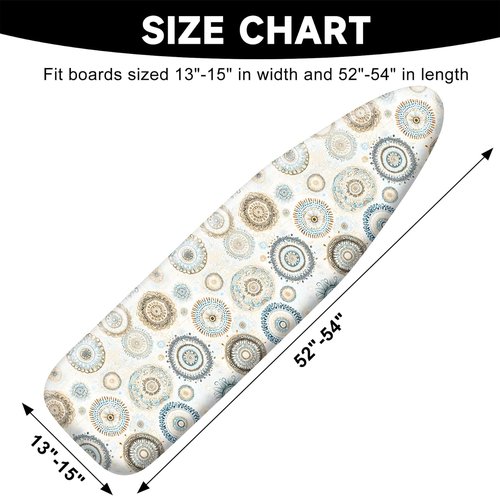 Ironing Board Cover by [Brand Name] - 15"x54" Heavy Duty Non-Slip Replacement with Thick Padding & Elastic Edges