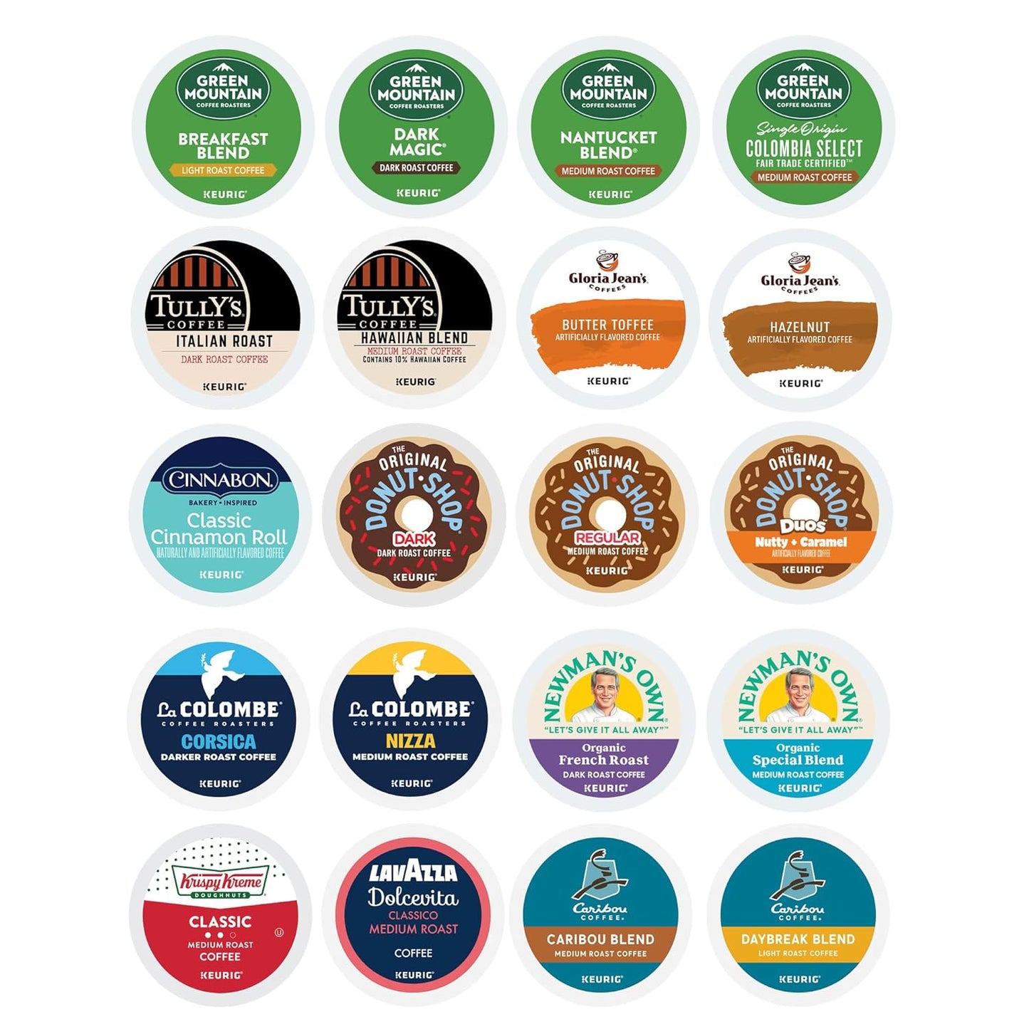 Keurig® Coffee Lover's Collection - Variety Pack of 60 Single Serve K-Cup Pods