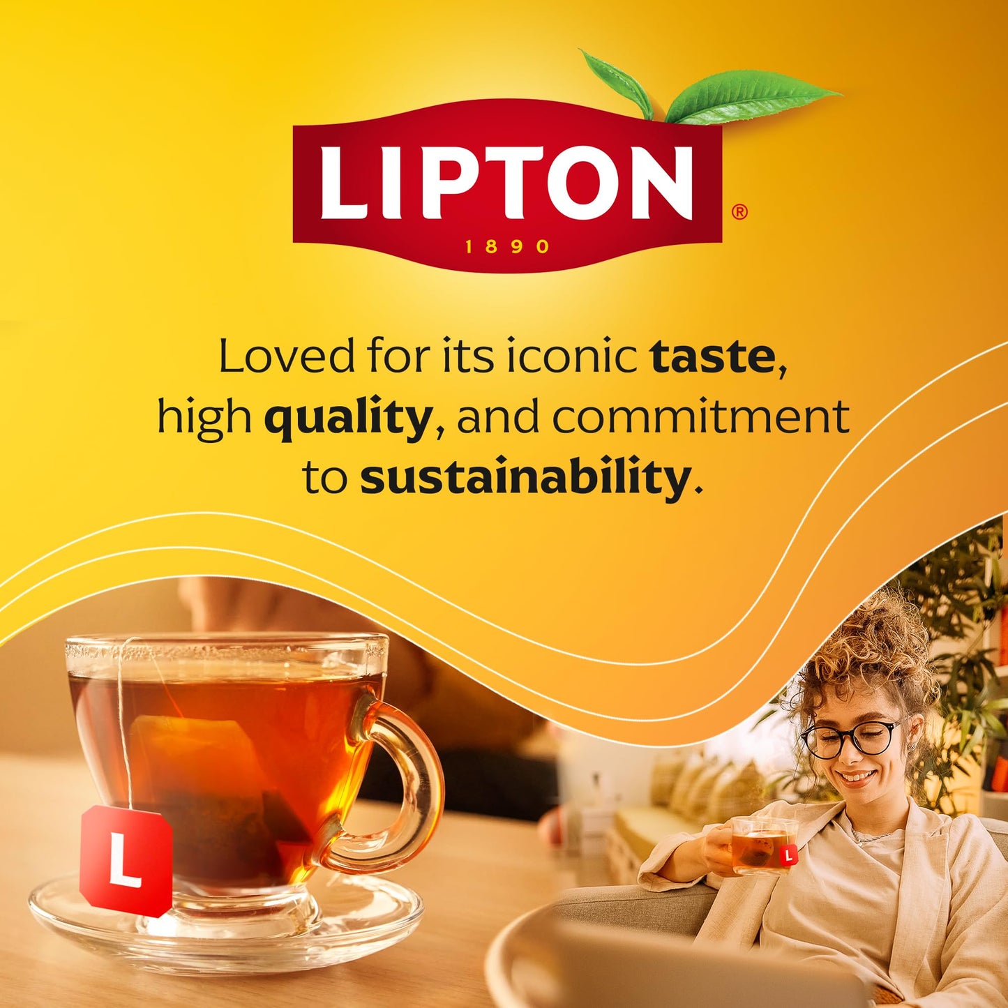 Lipton Peach Paradise Tea Bags, Caffeine Free Tea, Fruit and Herbal Tea, Individually Wrapped, 80 Total tea Bags (20ct - Pack of 4)