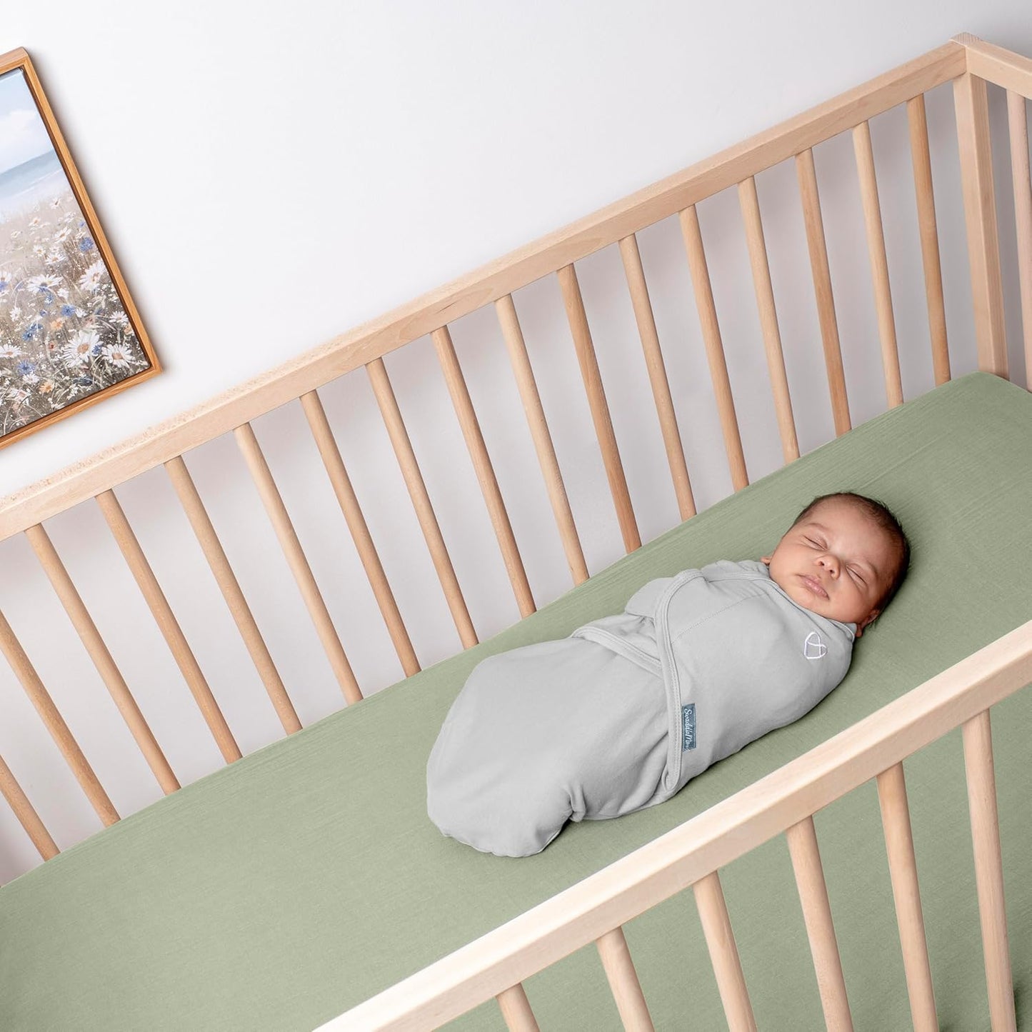 SwaddleMe by Ingenuity Baby Swaddle Blanket - 100% Cotton, 0-3 Months, Improves Sleep & Calms Reflex | 2-Pack, Tropical Dino