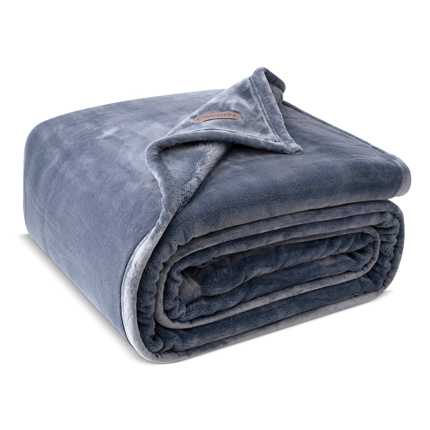 Mellowdy Extra Thick Hearty Plush Flannel Blanket (Burnt Orange, 60x80) - 500GSM Twin Size Warm Blanket for Winter, Fall | Soft, Fluffy, Cuddly, Perfect for Bed, Oversized Throw for Couch, Sofa
