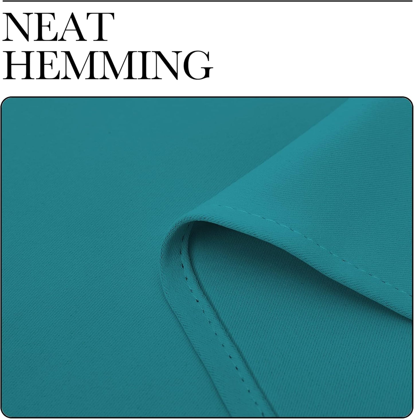 NICETOWN Blackout Curtains - Thermal Insulated Room Darkening Panels | 54 Inch Length, Peacock Teal, 2 Pieces