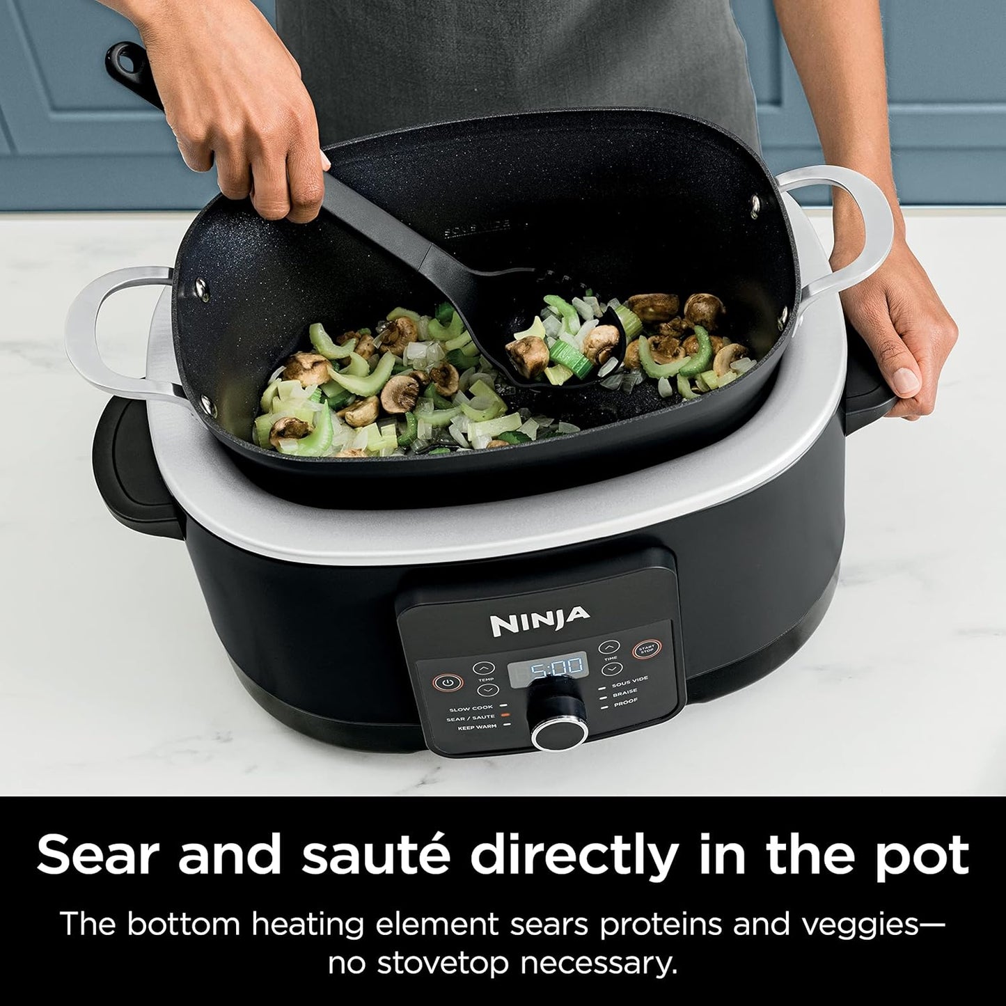 Ninja® 12-in-1 PossibleCooker™ PLUS - 8.5-Qt Multi-Cooker with Sous Vide & Proof | Nonstick, Oven Safe to 500°F | Black
